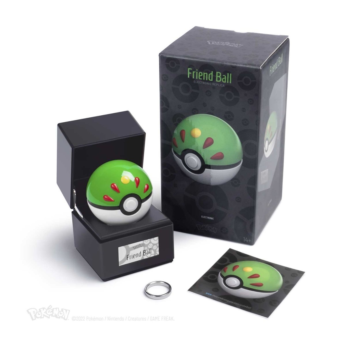 Friend Poké Ball Pokemon Light-Up Replica with Display Base