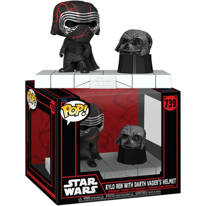 Star Wars Kylo Ren with Darth Vader's Helmet Funko Pop! Deluxe Figure #739