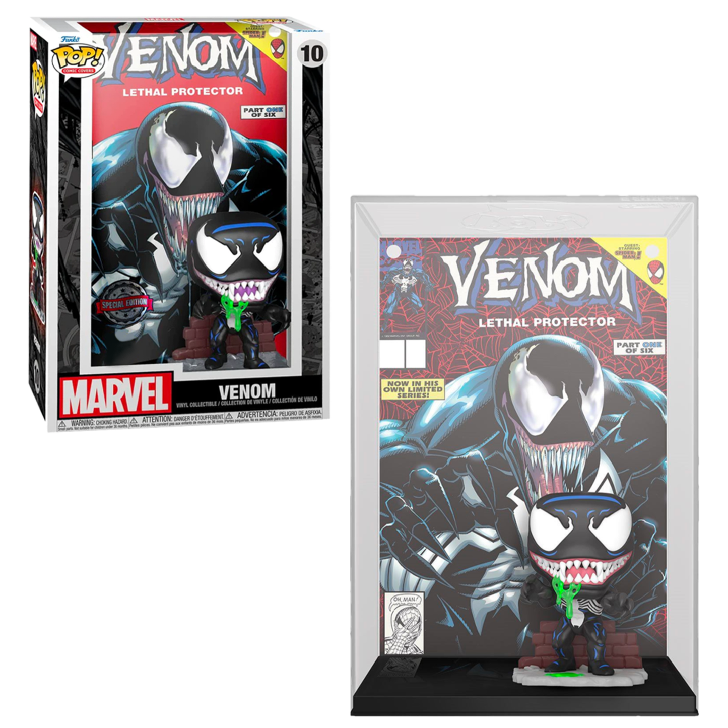 Funko Pop! Marvel Comic Book Covers Venom Lethal Protector