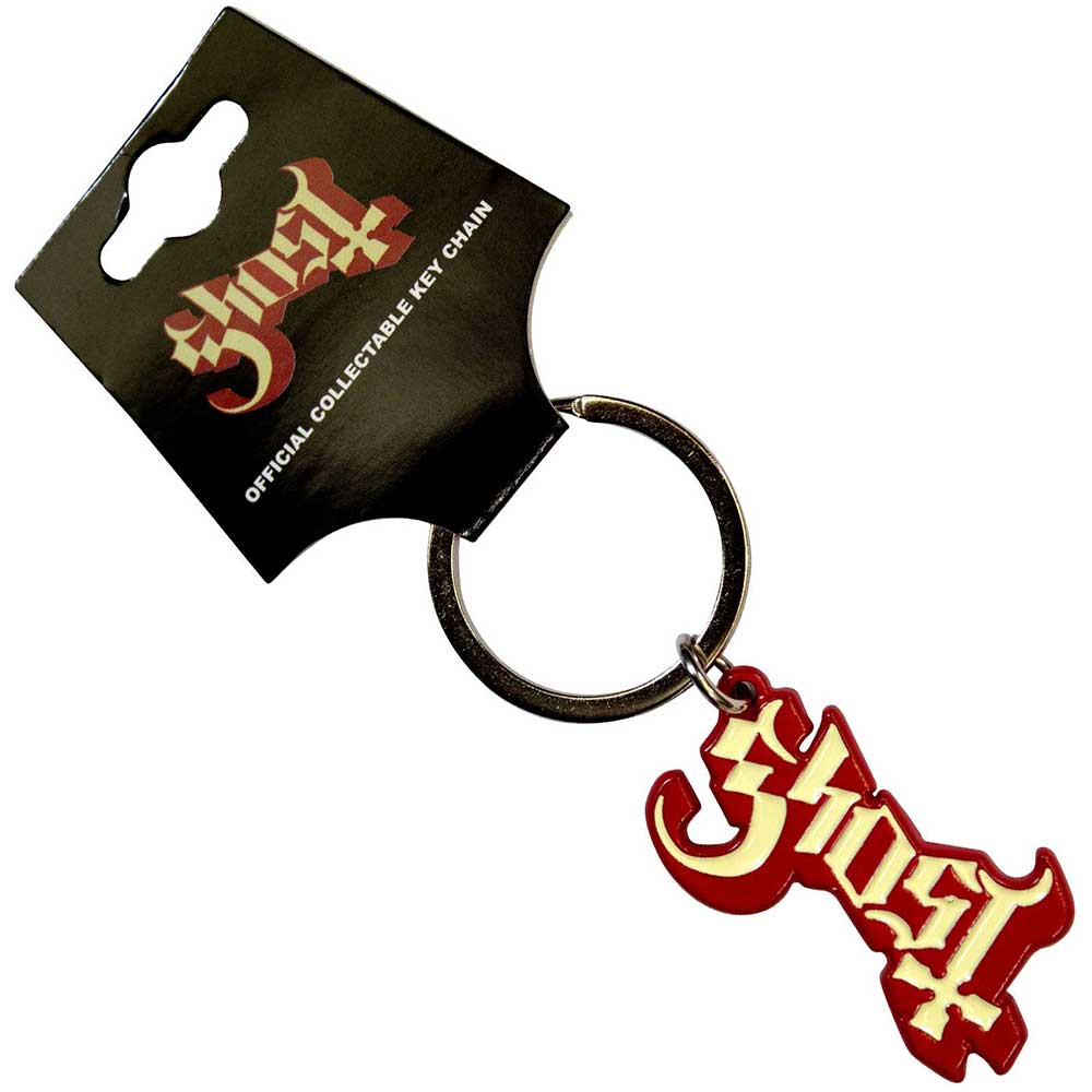 Ghost Red Shadow Logo Keychain