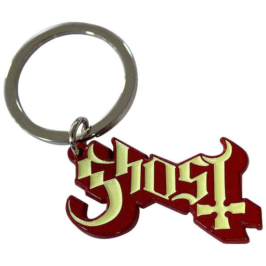 Ghost Red Shadow Logo Keychain