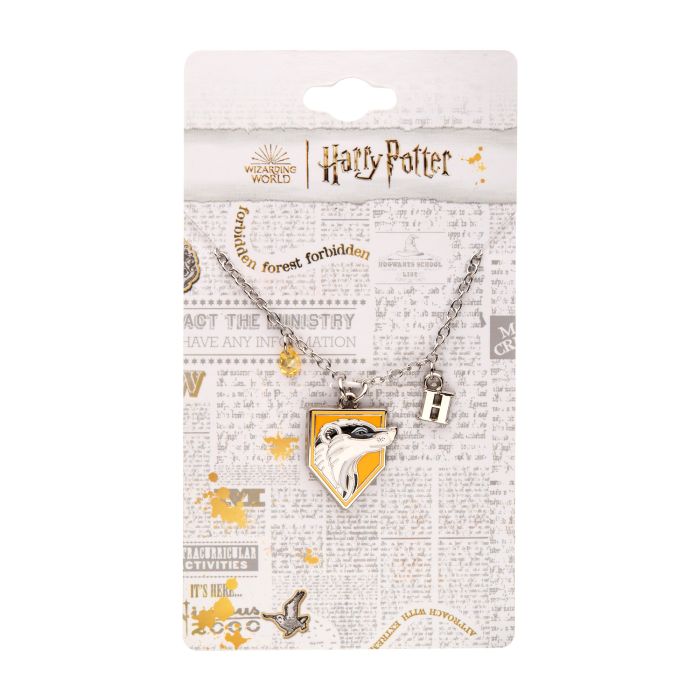 Harry Potter Hufflepuff Badger Charm Necklace