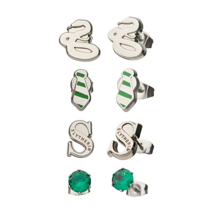 Harry Potter Slytherin Stud Earring 4 Pack