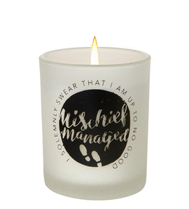 Harry Potter Mischief Managed Glass Votive Unscented Candle