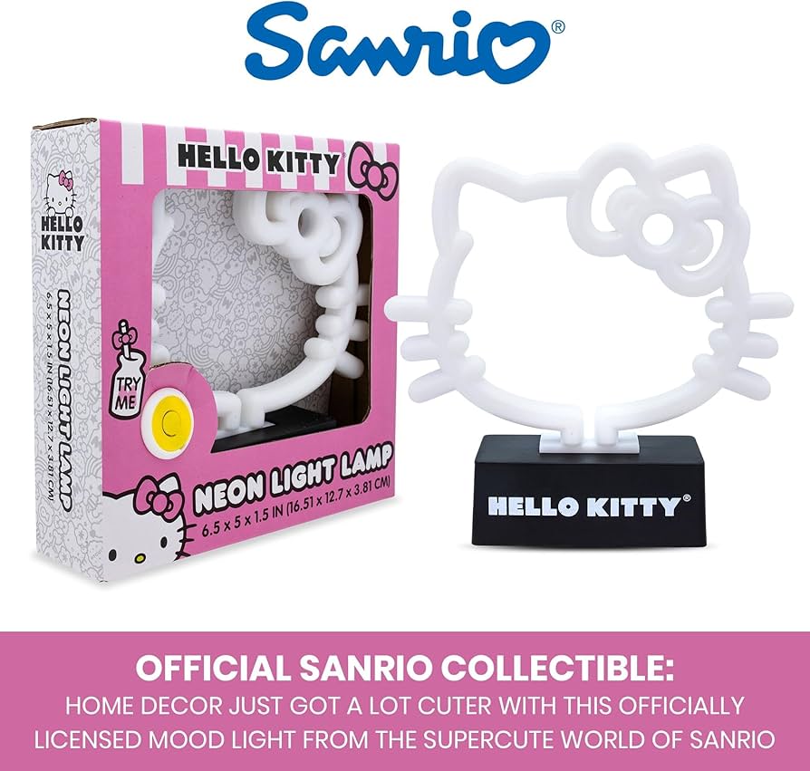 Hello Kitty Neon Pink Y2K Lamp