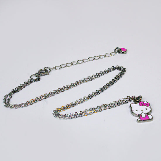 Hello Kitty Necklace and Clip On Earring Set