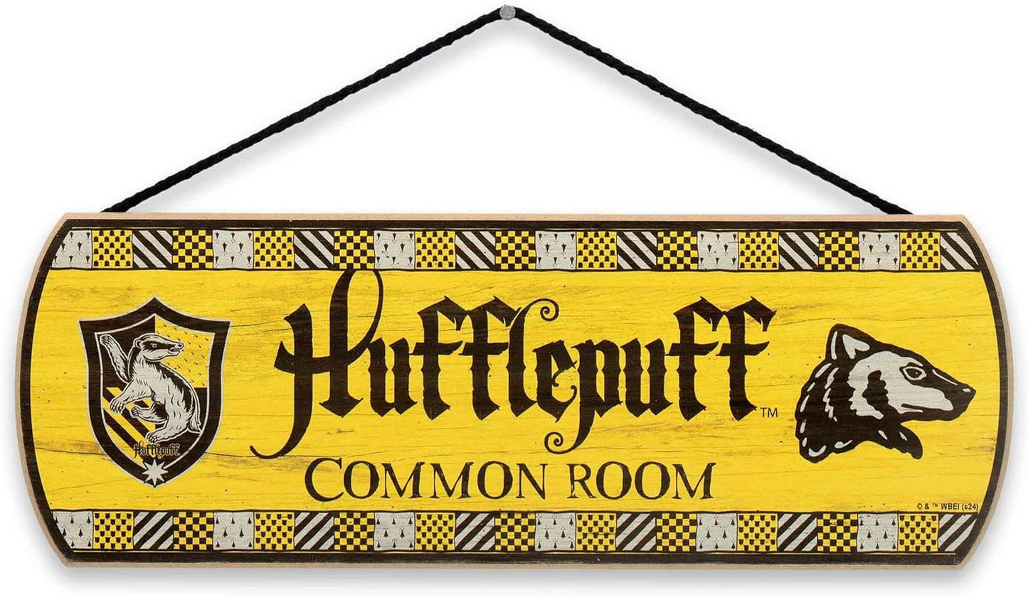 Harry Potter Hufflepuff Common Room Hanging Wooden Wall Sign