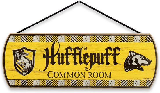 Harry Potter Hufflepuff Common Room Hanging Wooden Wall Sign