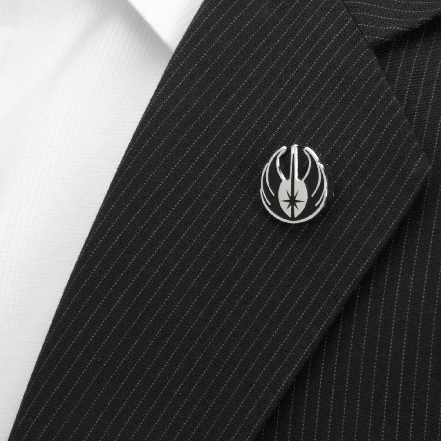 Star Wars Jedi Crest Silver Plated Lapel Pin