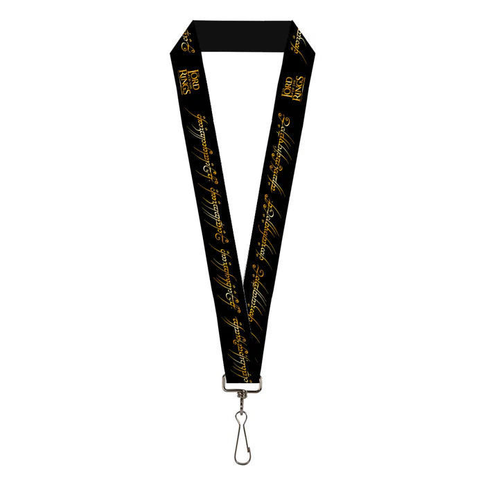 Lord of the Rings One Ring Inscription Lanyard