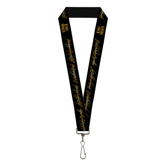 Lord of the Rings One Ring Inscription Lanyard