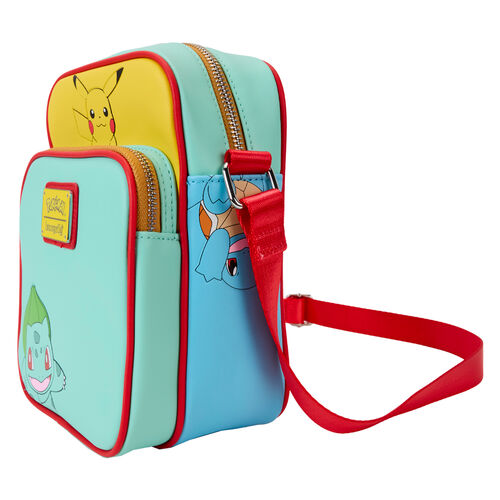 Loungefly Pokémon Color Block Starters Crossbody Bag