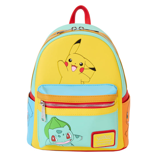 Loungefly Pokémon Color Block Starters Mini-Backpack