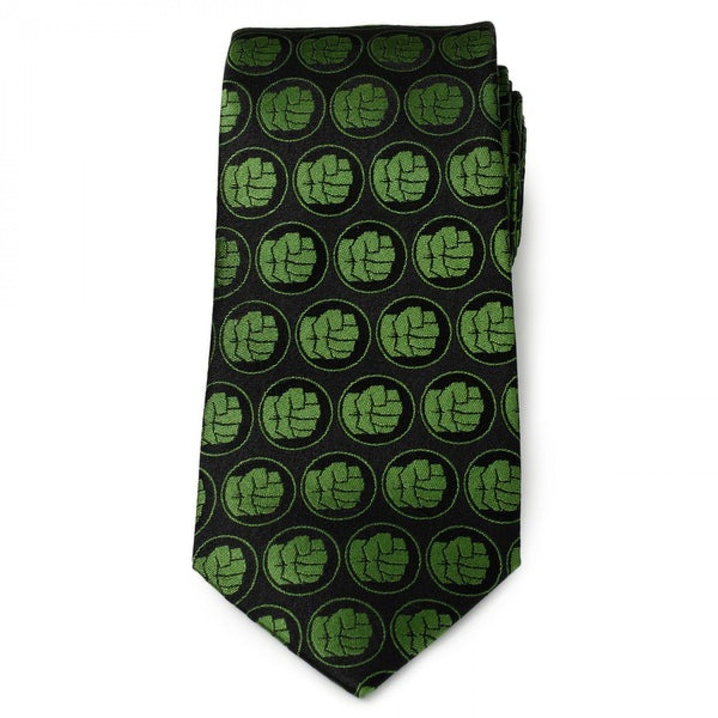 Marvel Hulk Smash Black Fine Silk Necktie