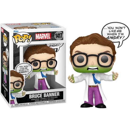 Marvel Bruce Banner Speech Bubble Funko Pop! #1417