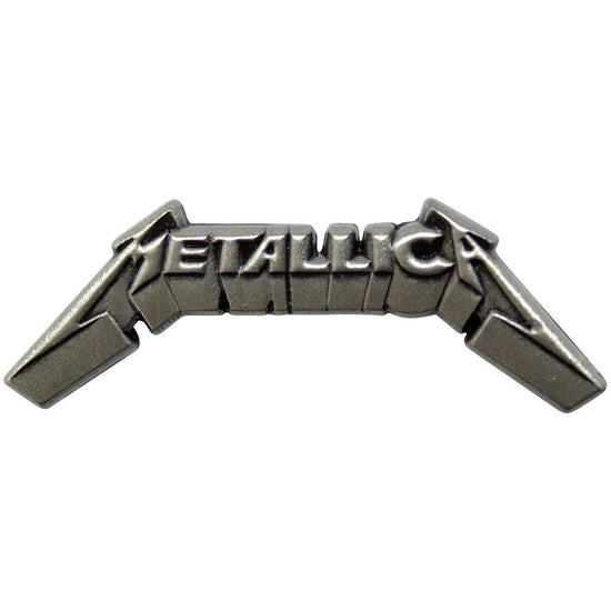 Metallica Band 3D Logo Pewter Pin