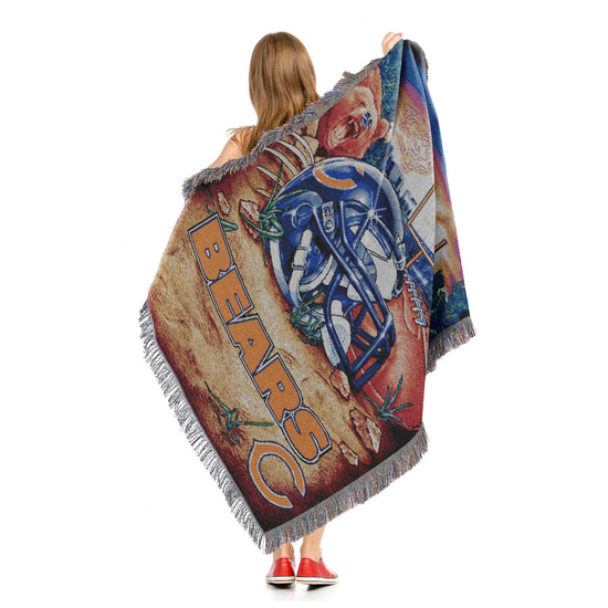 NFL Chicago Bears Woven Tapestry Blanket