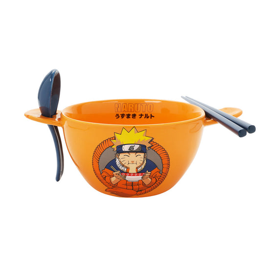 Naruto 20oz. Ceramic Ramen Bowl with Spoon & Chopsticks