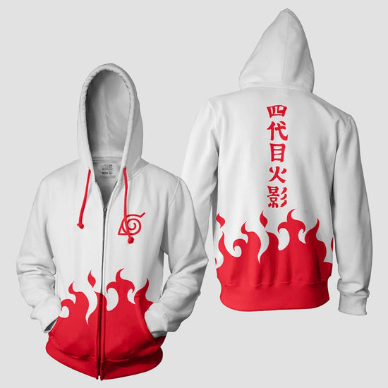 Naruto Shippuden Minato Fourth Hokage Cosplay Hoodie