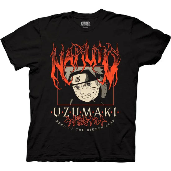 Naruto Uzumaki Clan Metal Band Graphic T-Shirt