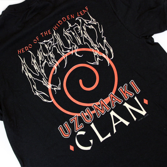 Naruto Uzumaki Clan Metal Band Graphic T-Shirt