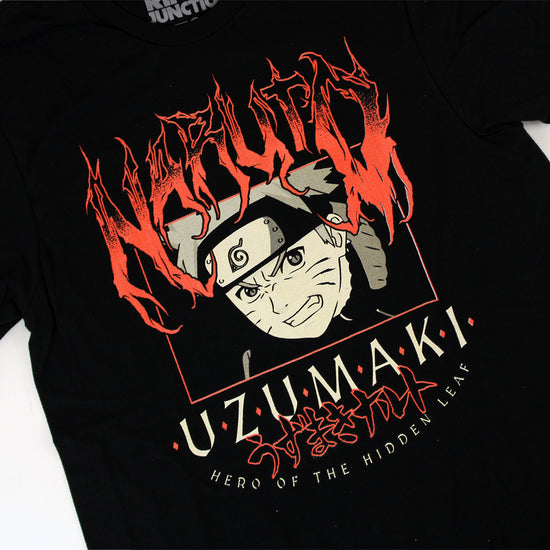Naruto "Hero of the Hidden Leaf" Metal Graphic Unisex Shirt