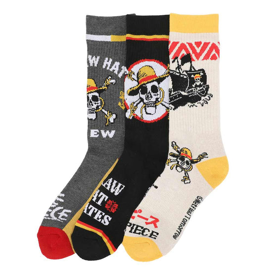 One Piece 3-Pair Crew Socks Pack