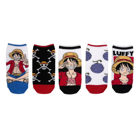 One Piece Luffy Wanted Poster Ankle Sock 5 Pack