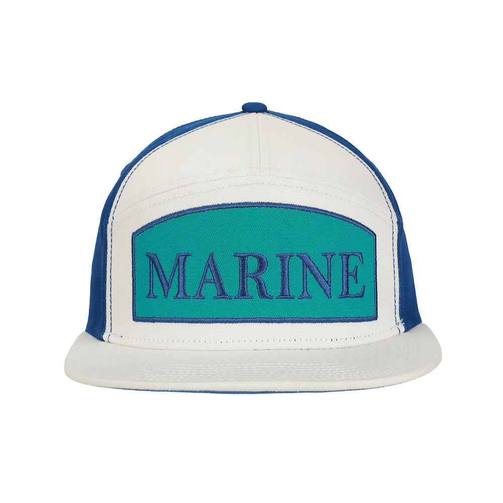 One Piece Marine Corps 7- Panel Flat Bill Snapback Hat