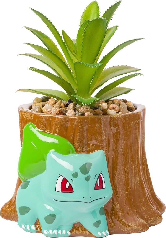 Pokemon Bulbasaur Faux Succulent Ceramic Planter