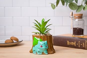 Pokemon Bulbasaur Faux Succulent Ceramic Planter