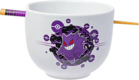 Pokemon Gengar Ramen Bowl and Choptsticks Set