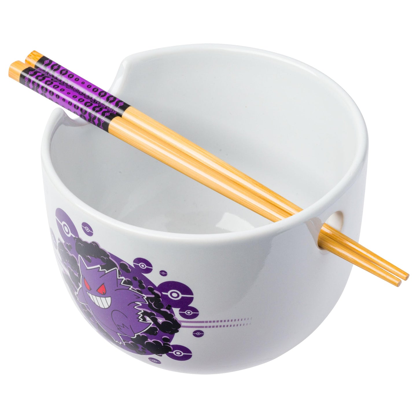 Pokemon Gengar Ramen Bowl and Choptsticks Set