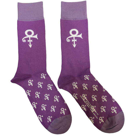 Prince Symbol Purple Crew Socks