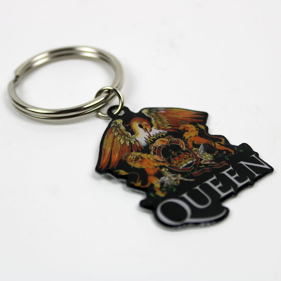 Queen Crest Logo Die-Cast Keychain