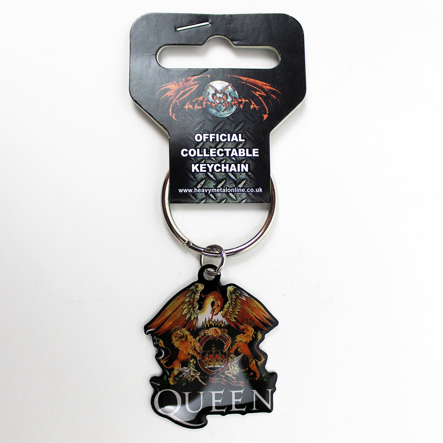 Queen Crest Logo Die-Cast Keychain