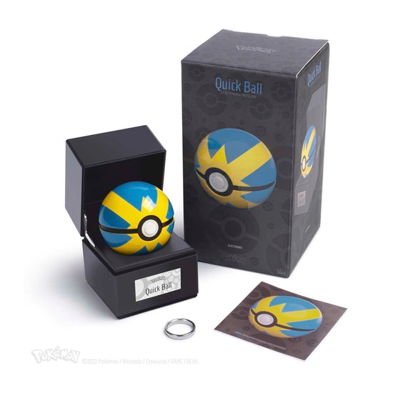 Quick Poké Ball Pokemon Light-Up Replica with Display Base