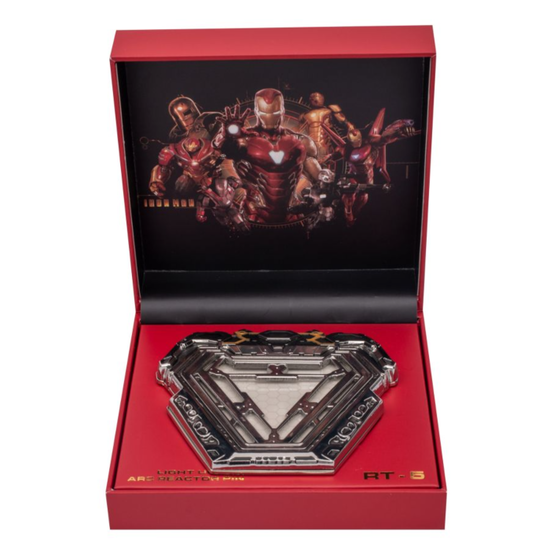 Marvel Infinity Saga Iron Man RT-5 Arc Reactor Collectible Light Up Pin