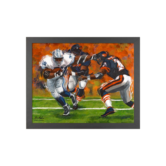 Barry Sanders 11" x 14" Framed Art Print: A Legendary Tribute