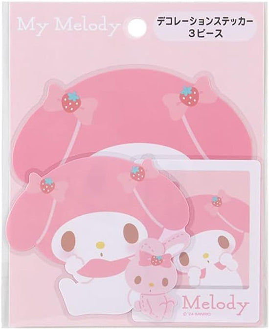 Sanrio My Melody 3 Piece Sticker Decal Set