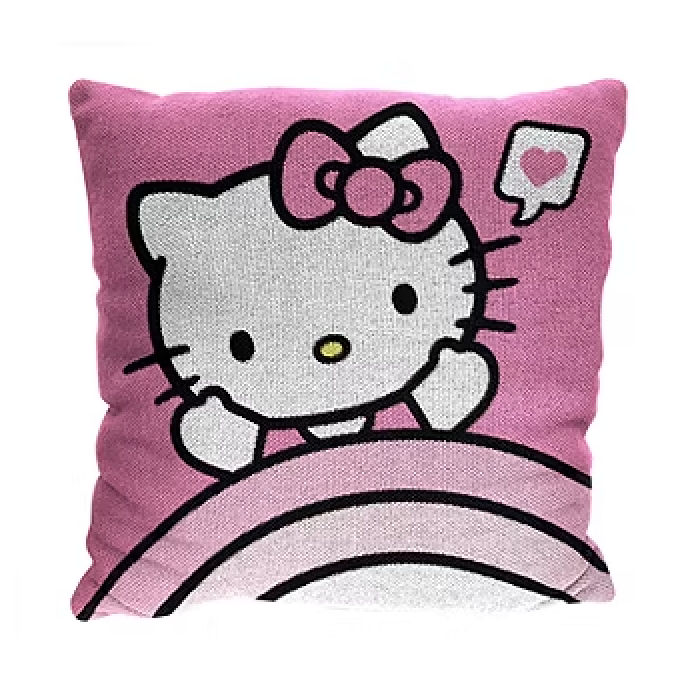 Sanrio Hello Kitty Hugs Woven Jacquard Pillow