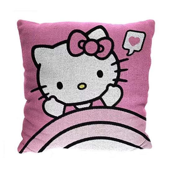 Sanrio Hello Kitty Hugs Woven Jacquard Pillow