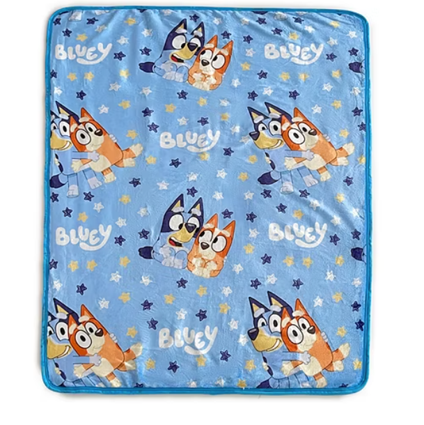 Bluey Happy Times Sherpa Throw Blanket