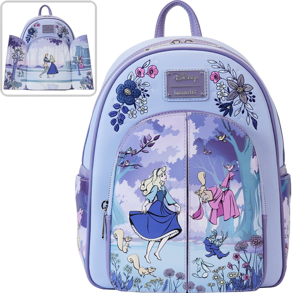 Hot Sleeping Beauty DEC Loungefly Mini Backpack & Pouch