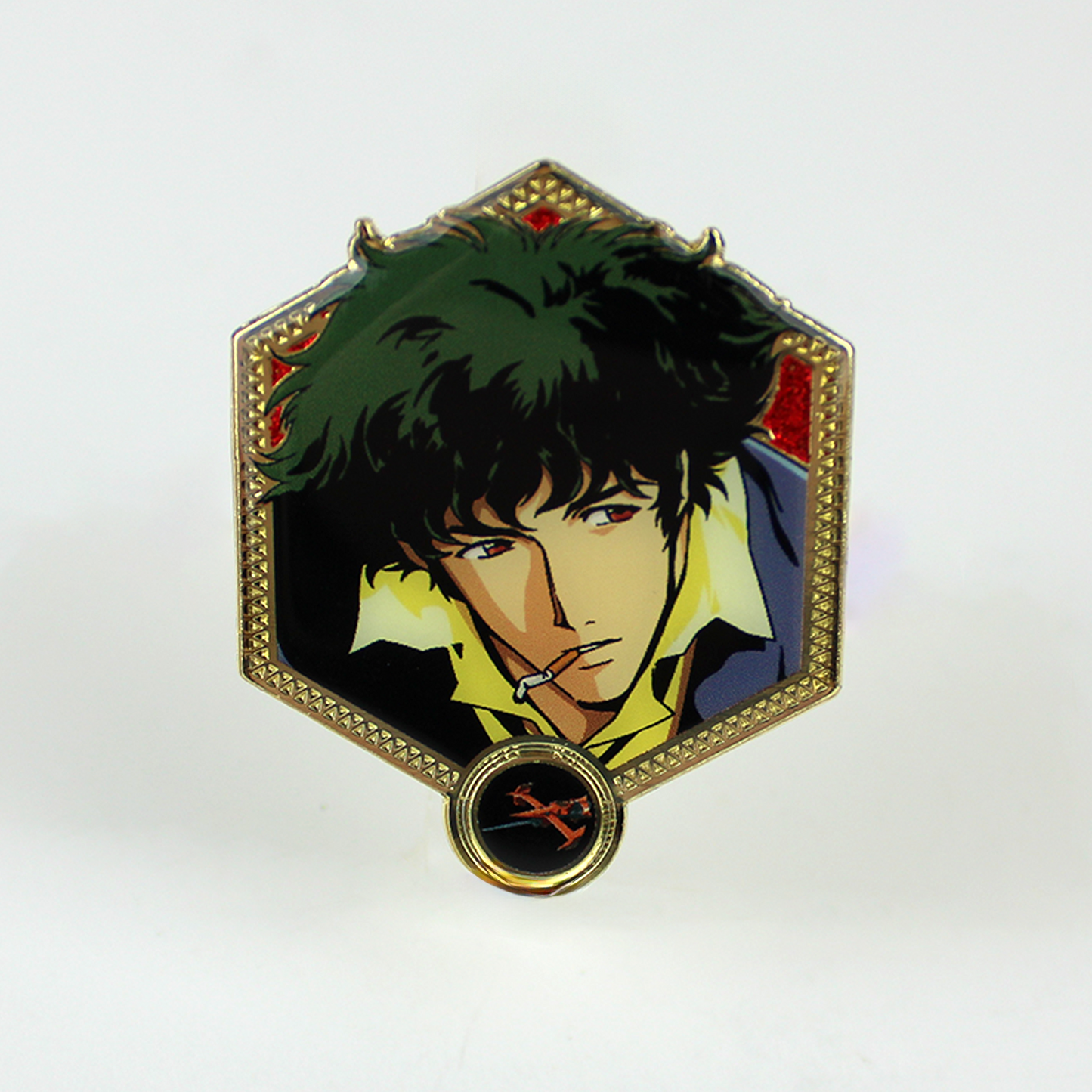 Spike Spiegel Cowboy Bebop Enamel Pin Golden Series