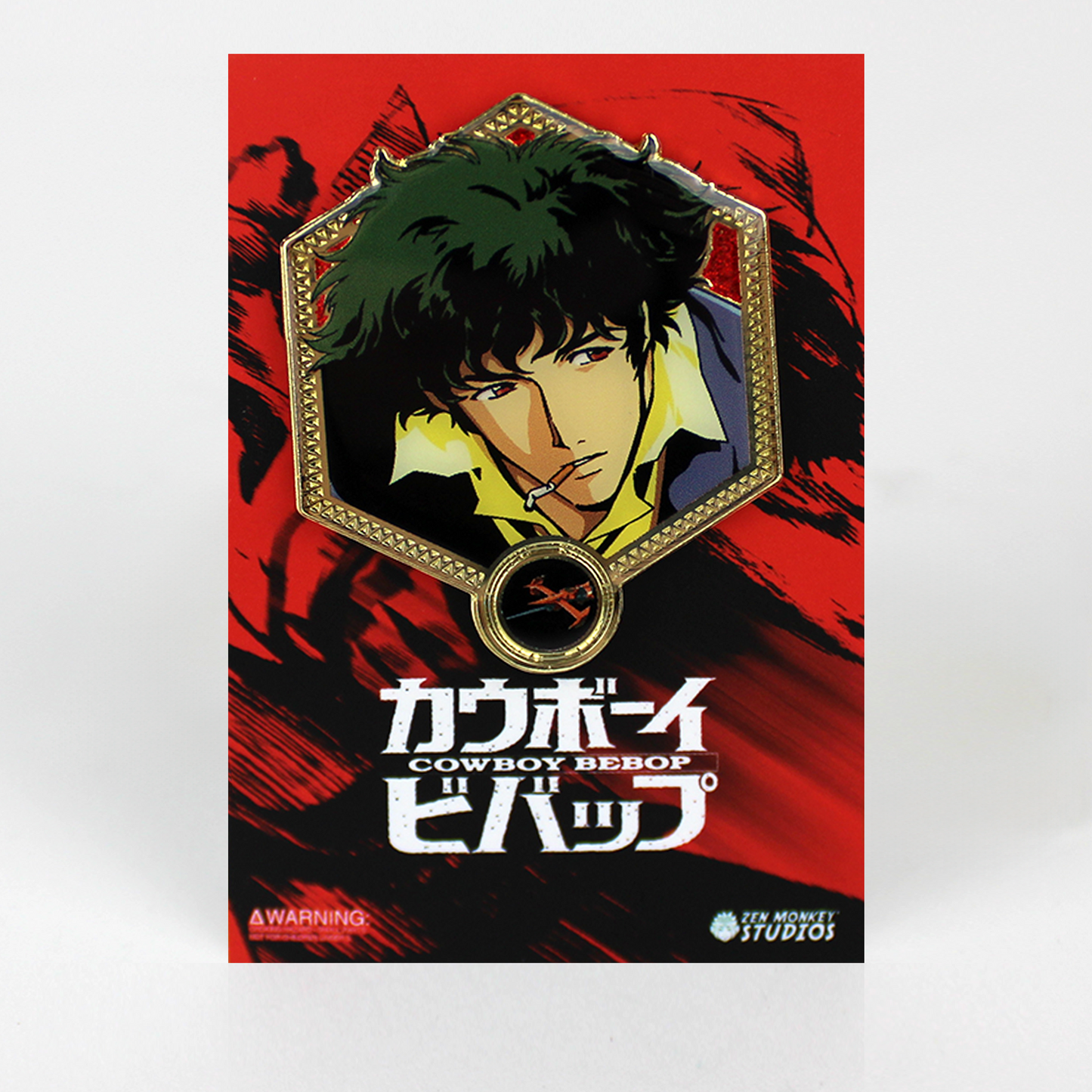 Spike Spiegel Cowboy Bebop Enamel Pin Golden Series