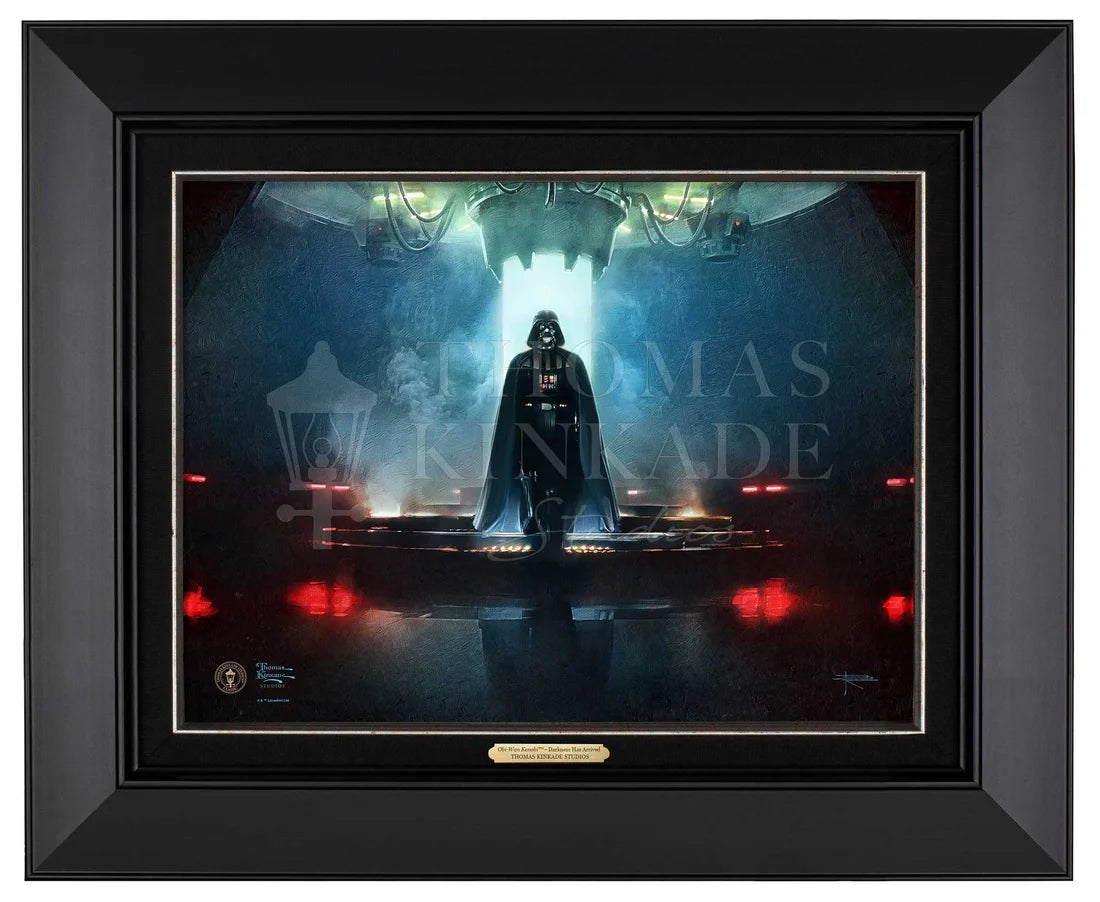 Star Wars Obi-Wan Kenobi - Darkness Has Arrived - Thomas Kinkade Framed Canvas