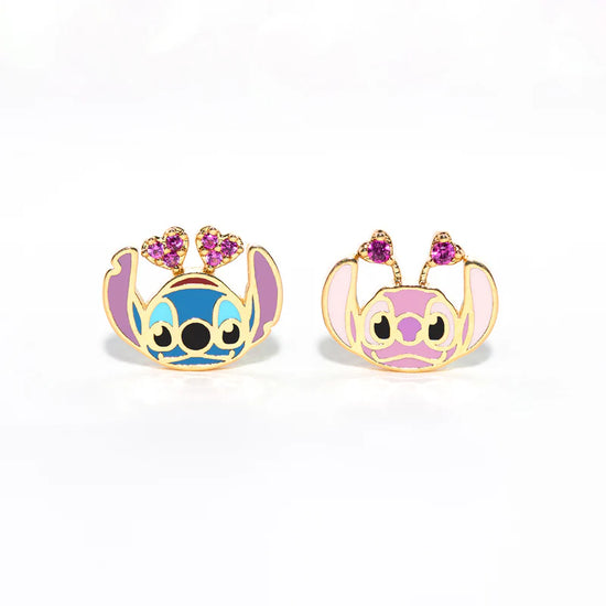 Disney Stitch and Angel Stud Earrings