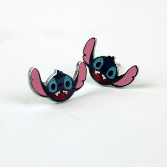 Stitch Disney 100 Enamel Stud Earrings