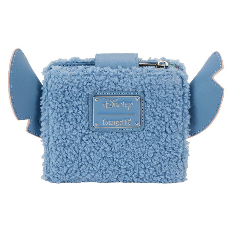 Stitch Plush Sherpa Bifold Wallet by LoungeFly